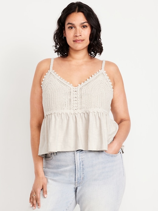 Image number 7 showing, Sleeveless Crochet Top
