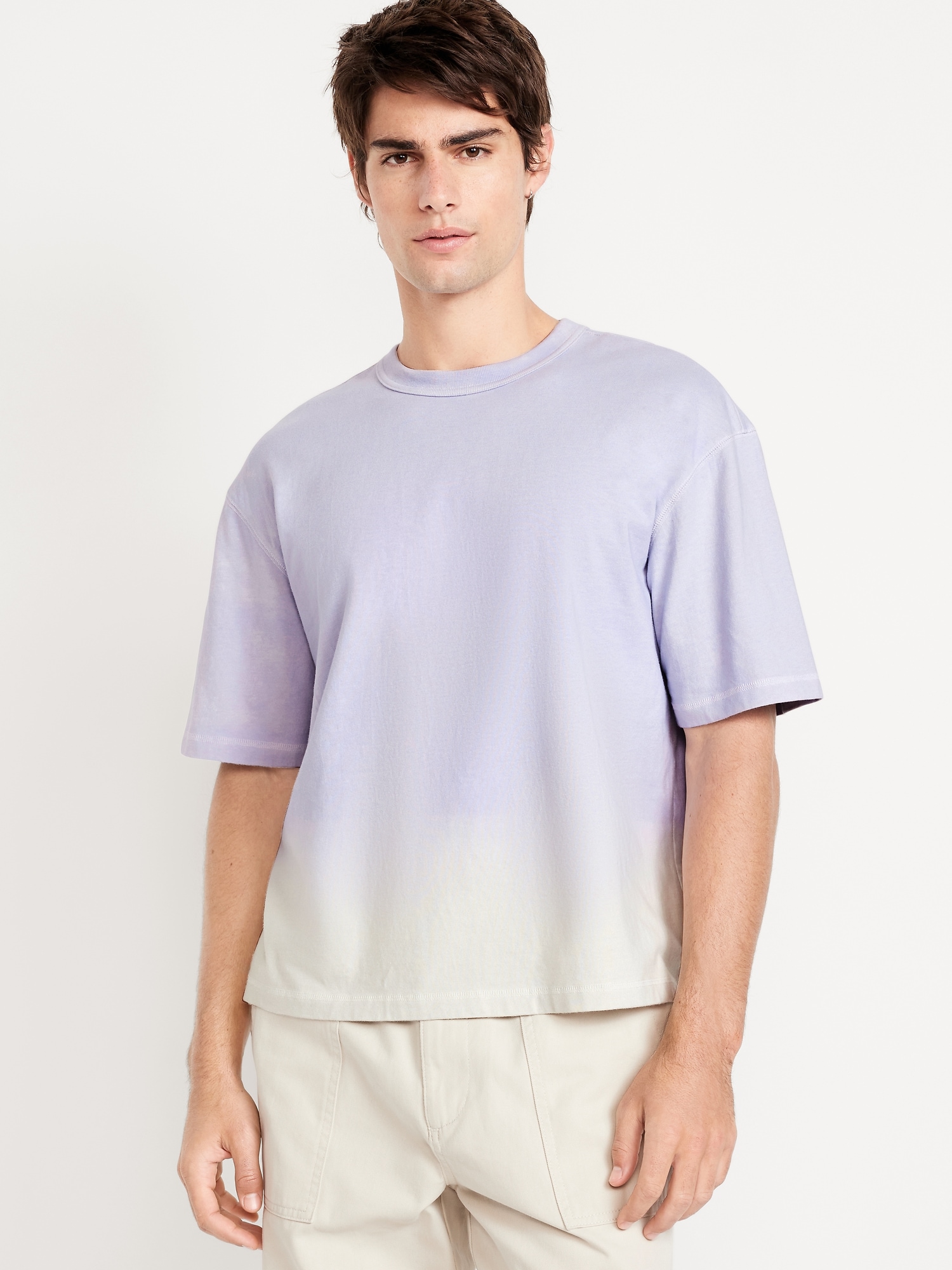 Garment-Dyed Cropped T-Shirt