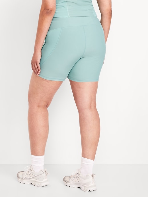 Image number 7 showing, High-Waisted PowerSoft Biker Shorts -- 6-inch inseam