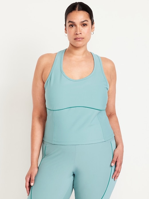 Image number 7 showing, PowerSoft Racerback Cropped Shell Tank