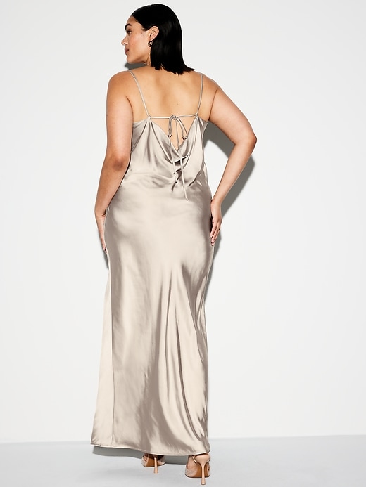 Image number 10 showing, The Occasion by Old Navy Satin Cowl Maxi Dress