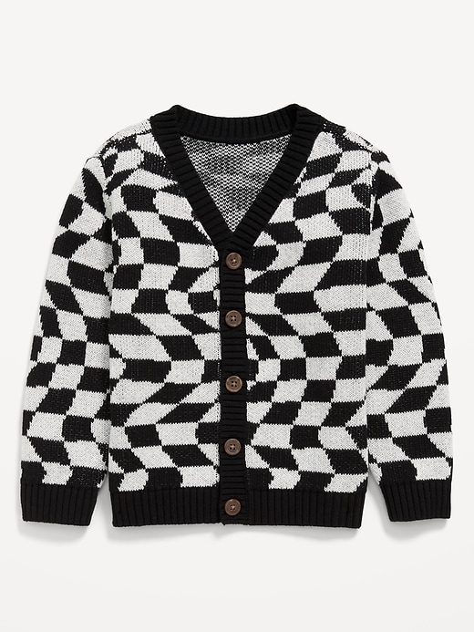 View large product image 2 of 3. Oversized Cardigan Sweater for Toddler Boys