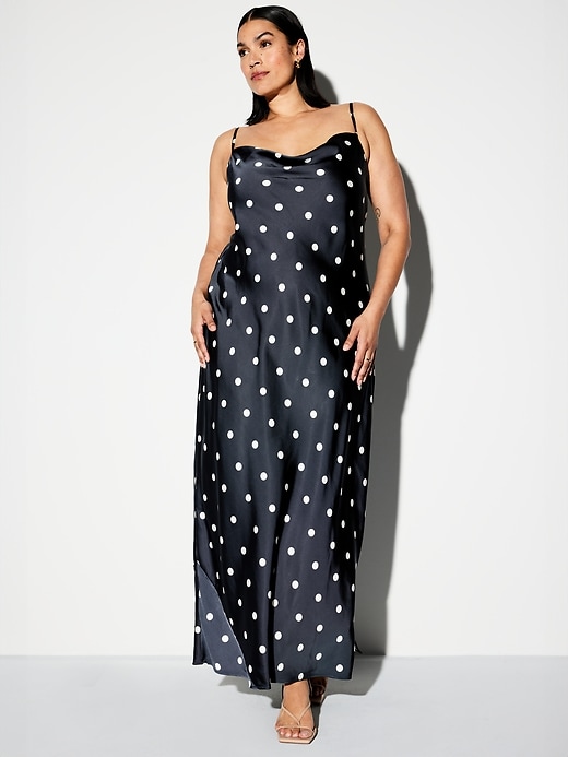 Image number 8 showing, The Occasion by Old Navy Satin Cowl Maxi Dress