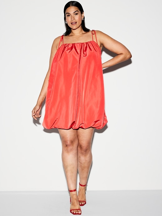 Image number 8 showing, The Occasion by Old Navy Taffeta Bubble Mini Dress