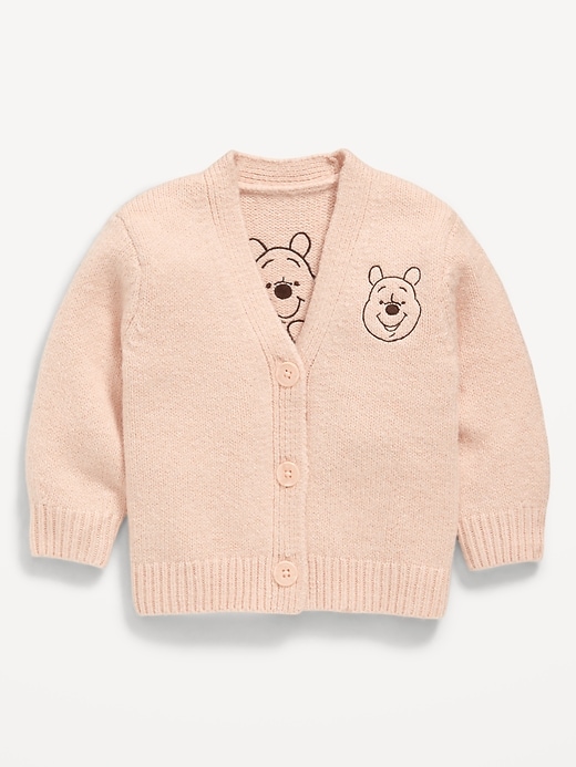 View large product image 1 of 2. Disney© Embroidered Graphic Cardigan Sweater for Baby