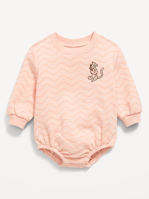 View large product image 1 of 1. Disney© Long-Sleeve Fleece One-Piece Romper for Baby