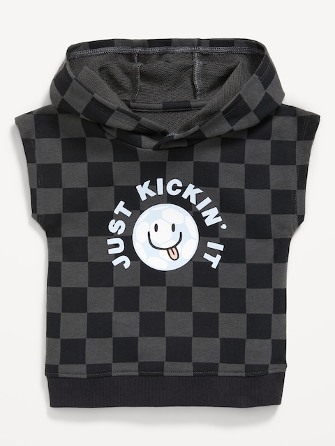 Printed Dolman-Sleeve French Terry Pullover Hoodie for Baby - Multi