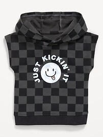 Image number 1 showing, Printed Dolman-Sleeve French Terry Pullover Hoodie for Baby