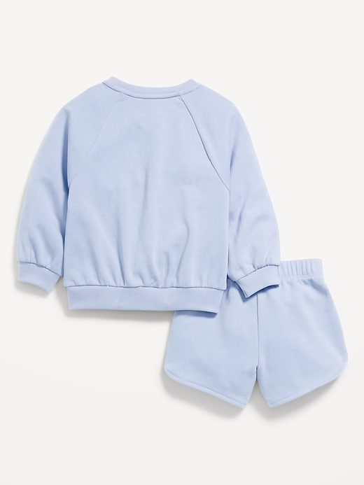 View large product image 2 of 3. Disney© French-Terry Graphic Sweatshirt and Shorts Set for Toddler Girls