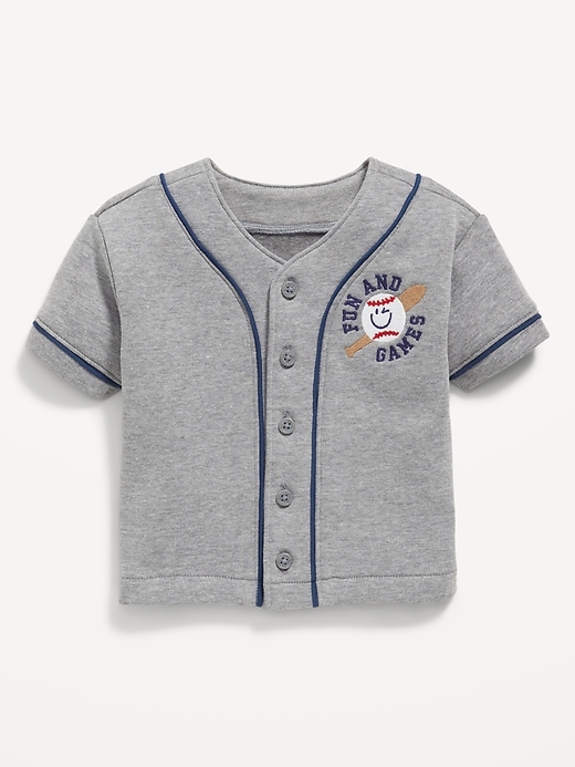 View large product image 1 of 1. Fleece Baseball Shirt for Baby
