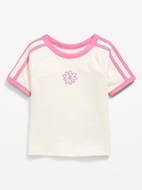 Image number 1 showing, Fitted Short-Sleeve Graphic T-Shirt for Girls