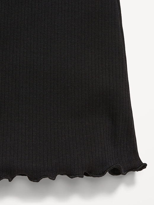 View large product image 2 of 2. High-Waisted Ribbed Flared Leggings for Girls