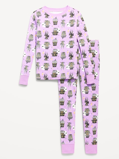 Pyjama ajusté à motif et à imprimé pour fille