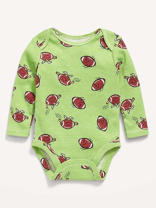 View large product image 1 of 3. Printed Long-Sleeve Bodysuit for Baby
