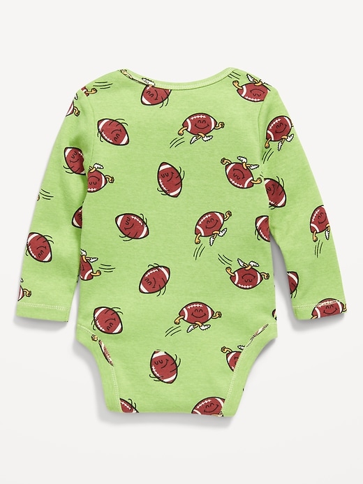 View large product image 2 of 3. Printed Long-Sleeve Bodysuit for Baby