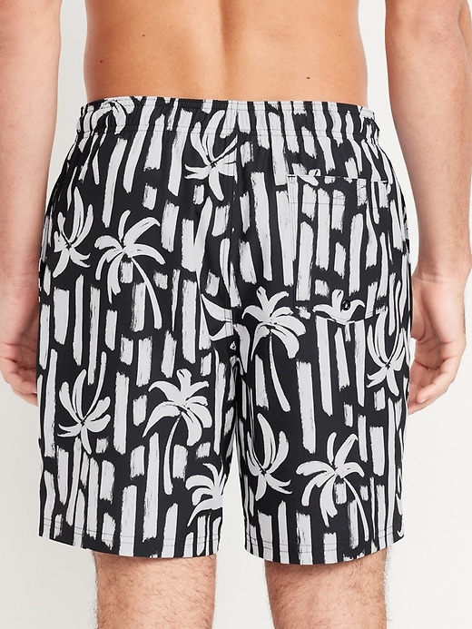 Image number 2 showing, Printed Swim Trunks -- 7-inch inseam