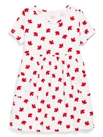 Image number 1 showing, Printed Jersey-Knit Short-Sleeve Dress for Toddler Girls