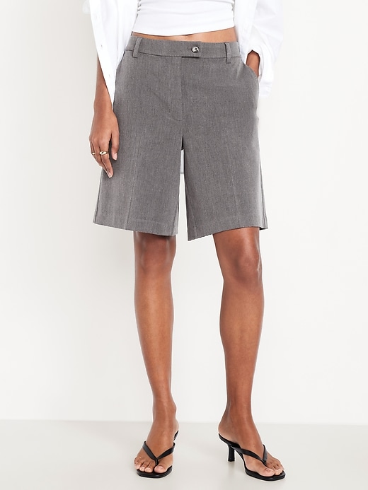 Image number 2 showing, Mid-Rise Taylor Shorts -- 10-inch inseam