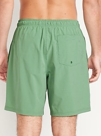 Image number 2 showing, Gingham Swim Trunks -- 7-inch inseam