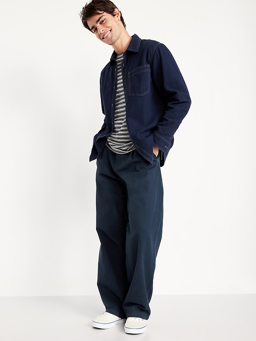 Image number 3 showing, Baggy Pleated Chino Pants