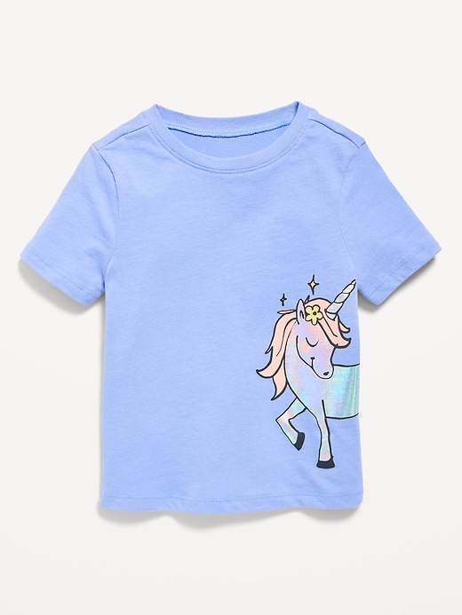 View large product image 1 of 2. Short-Sleeve Unisex Graphic T-Shirt for Toddler