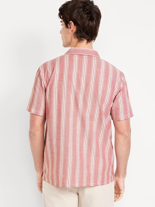 Image number 2 showing, Short-Sleeve Striped Oxford Camp Shirt