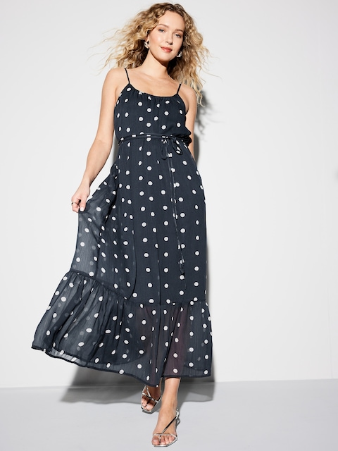 The Occasion by Old Navy Waist-Defined Chiffon Maxi Dress