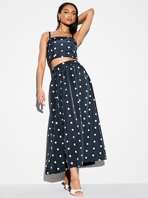 Jupe mi-longue en taffetas à taille haute Moments signés Old Navy