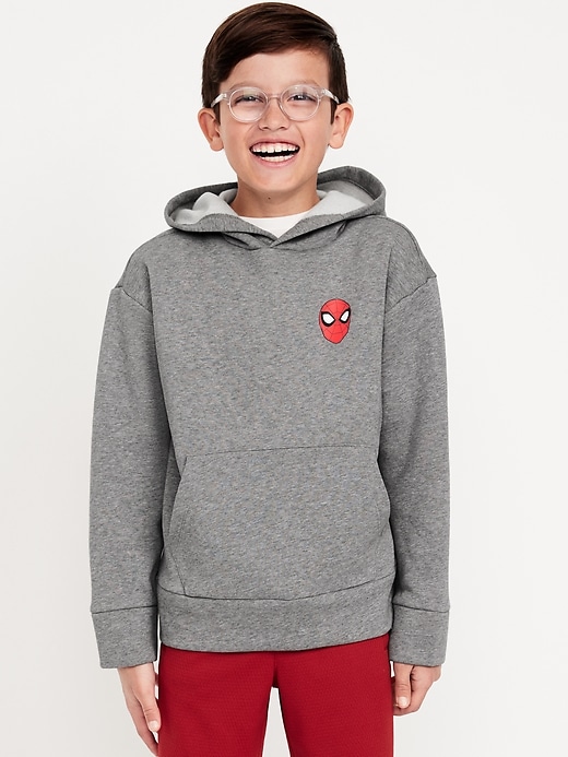 View large product image 1 of 3. Marvel™ Spider-Man Gender-Neutral Graphic Pullover Hoodie for Kids