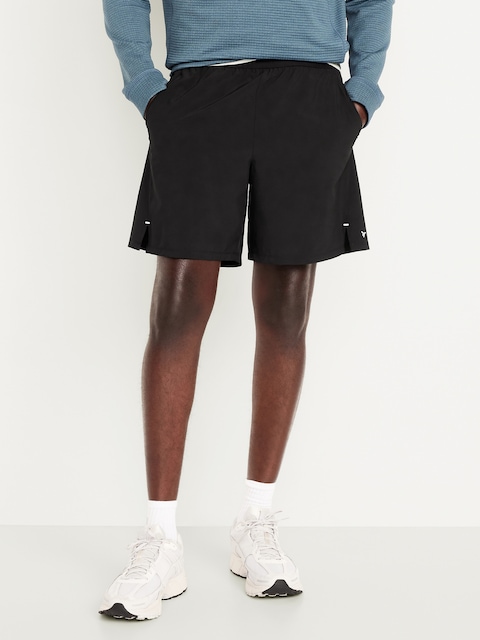 Performance Vent Run Shorts -- 7-inch inseam - Black