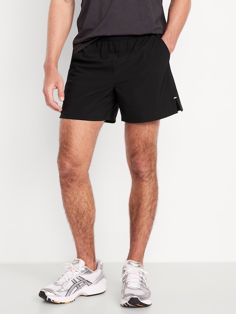 Performance Vent Run Shorts -- 5-inch inseam - Black