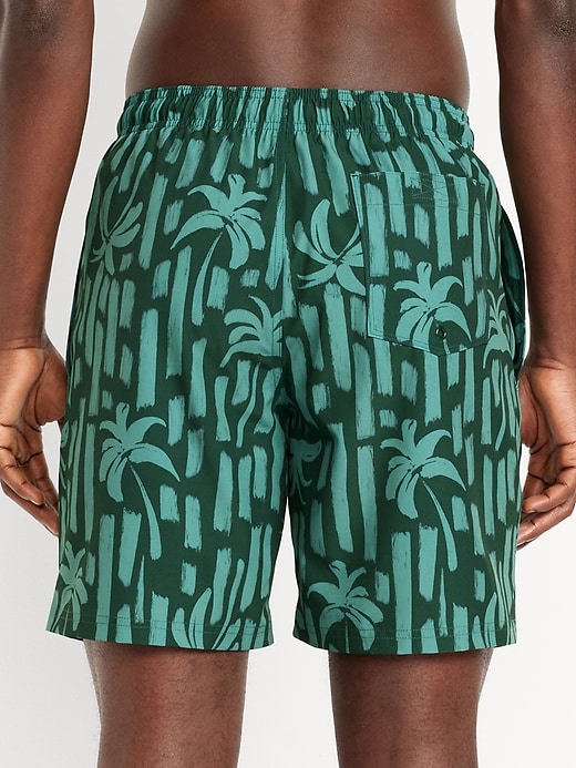 Image number 2 showing, Printed Swim Trunks -- 7-inch inseam