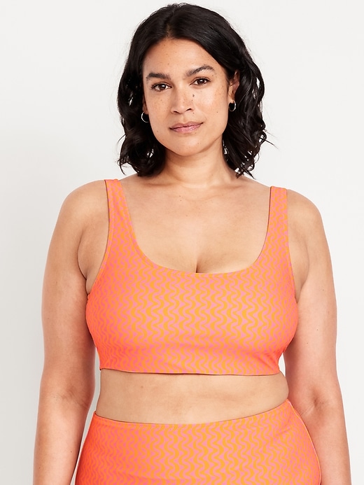 Image number 7 showing, Matte Scoop-Neck Bikini Swim Top