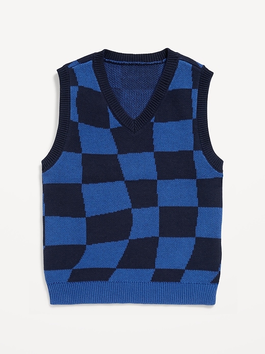 View large product image 2 of 2. Sweater-Knit Vest for Boys