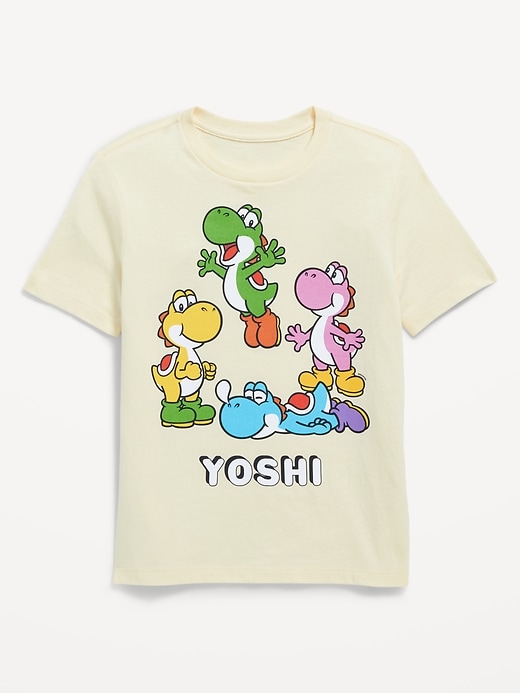 View large product image 1 of 2. Super Mario™ Yoshi Gender-Neutral Graphic T-Shirt for Kids
