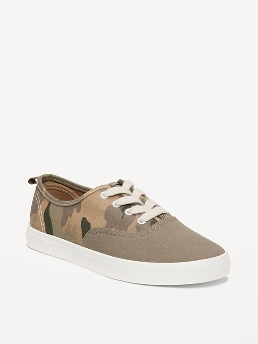 View large product image 1 of 4. Canvas Lace-Up Sneakers for Boys