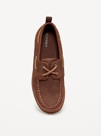 L'image numéro 2 présente Chaussures de bateau en similicuir pour garçon