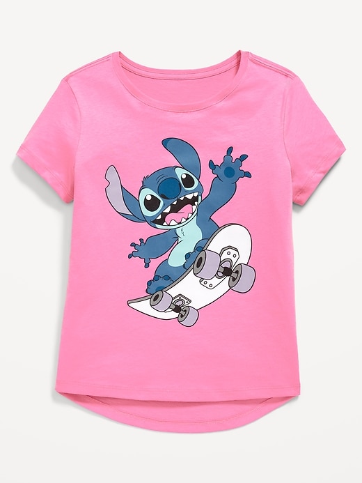 View large product image 1 of 2. Disney© Stitch Graphic T-Shirt for Girls