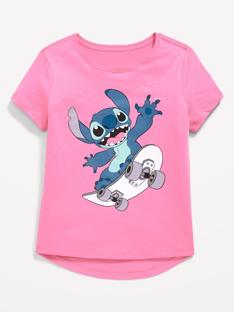 Disney© Stitch Graphic T-Shirt for Girls - Pink