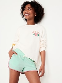 View large product image 3 of 5. Dolphin-Hem French-Terry Cheer Shorts for Girls