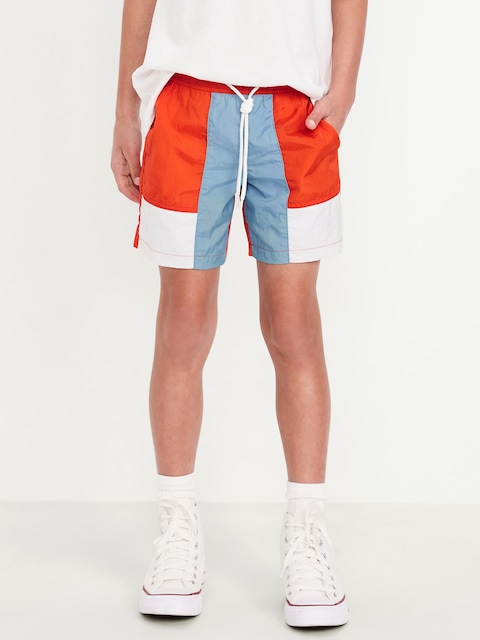 Water-Resistant Windbreaker Shorts for Boys