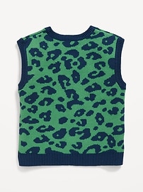 L'image numéro 2 présente Gilet surdimensionné en tricot à imprimé pour tout-petit garçon
