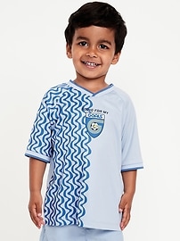 L'image numéro 1 présente T-shirt surdimensionné en jersey à imprimé pour tout-petit garçon