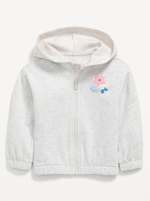 View large product image 1 of 1. Fleece Zip Hoodie for Toddler Girls