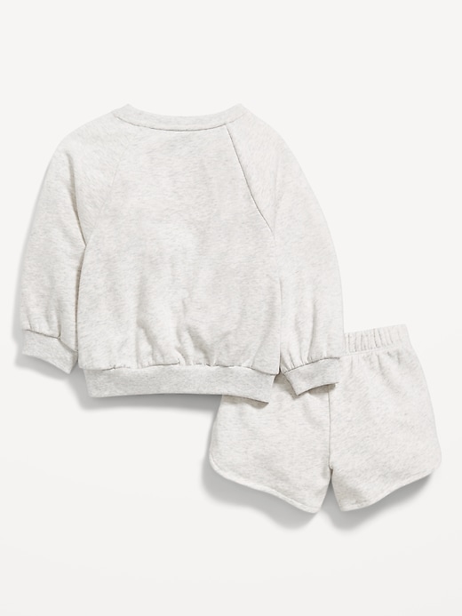 View large product image 2 of 2. Disney© French-Terry Graphic Sweatshirt and Shorts Set for Toddler Girls