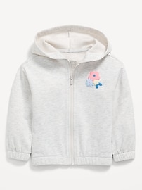 Image number 1 showing, Fleece Zip Hoodie for Toddler Girls