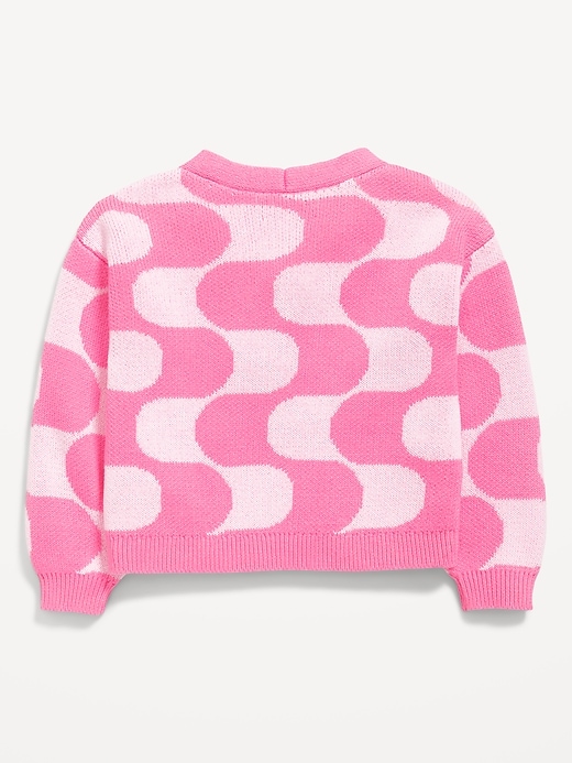 View large product image 2 of 2. Button-Front Cardigan Sweater for Toddler Girls