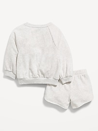 Image number 2 showing, Disney© French-Terry Graphic Sweatshirt and Shorts Set for Toddler Girls