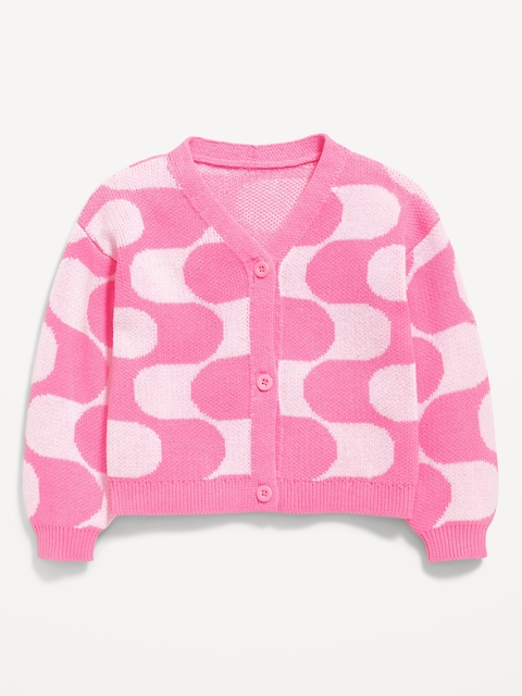 Button-Front Cardigan Sweater for Toddler Girls