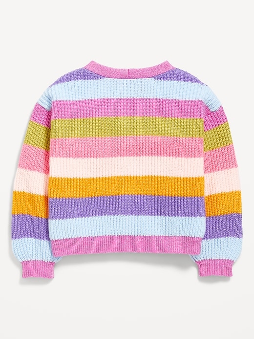 View large product image 2 of 2. SoSoft Button-Front Cardigan Sweater for Toddler Girls